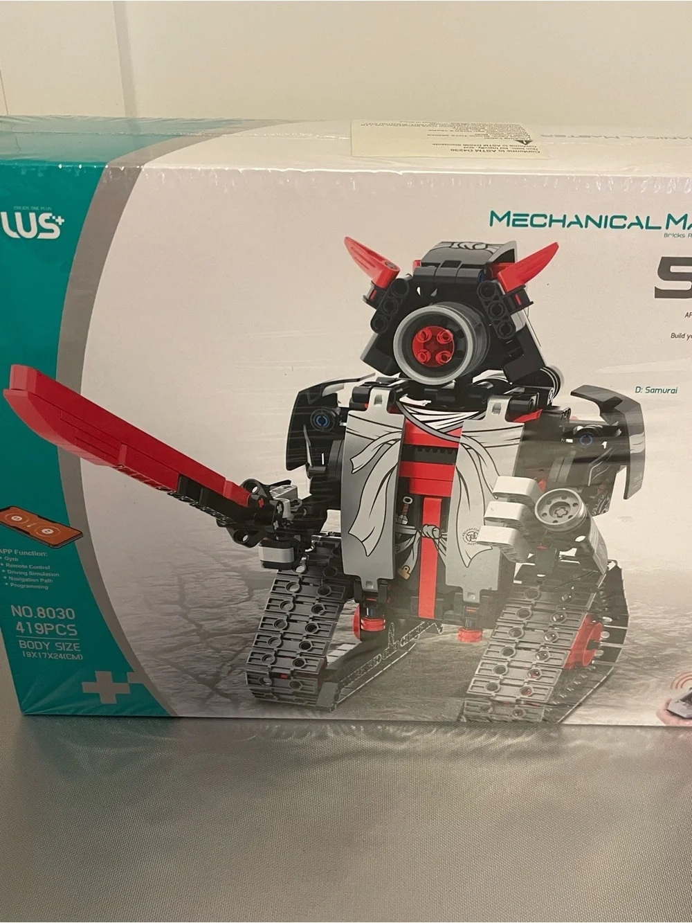 5 in 1 STEM Robot Building Kit App & Remote Control Samurai/Ninja Go Blocks NEW